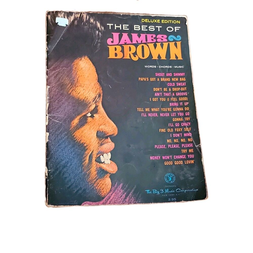 The Big 3 Music Corp James Brown Best Of Deluxe Edition Song Book Voice/Piano